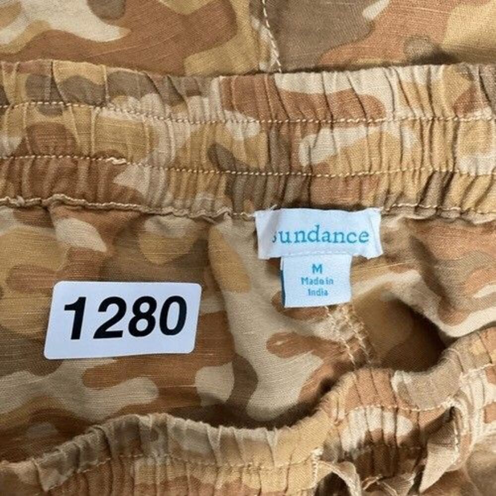 Sundance‎ Catalog Gold Linen Blend Constas Cargo Jogger Pants Women Size M - Picture 4 of 14